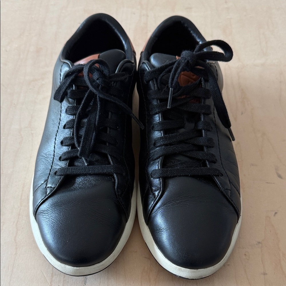 Cole Haan - Black Leather Men's Sneakers - Size 7